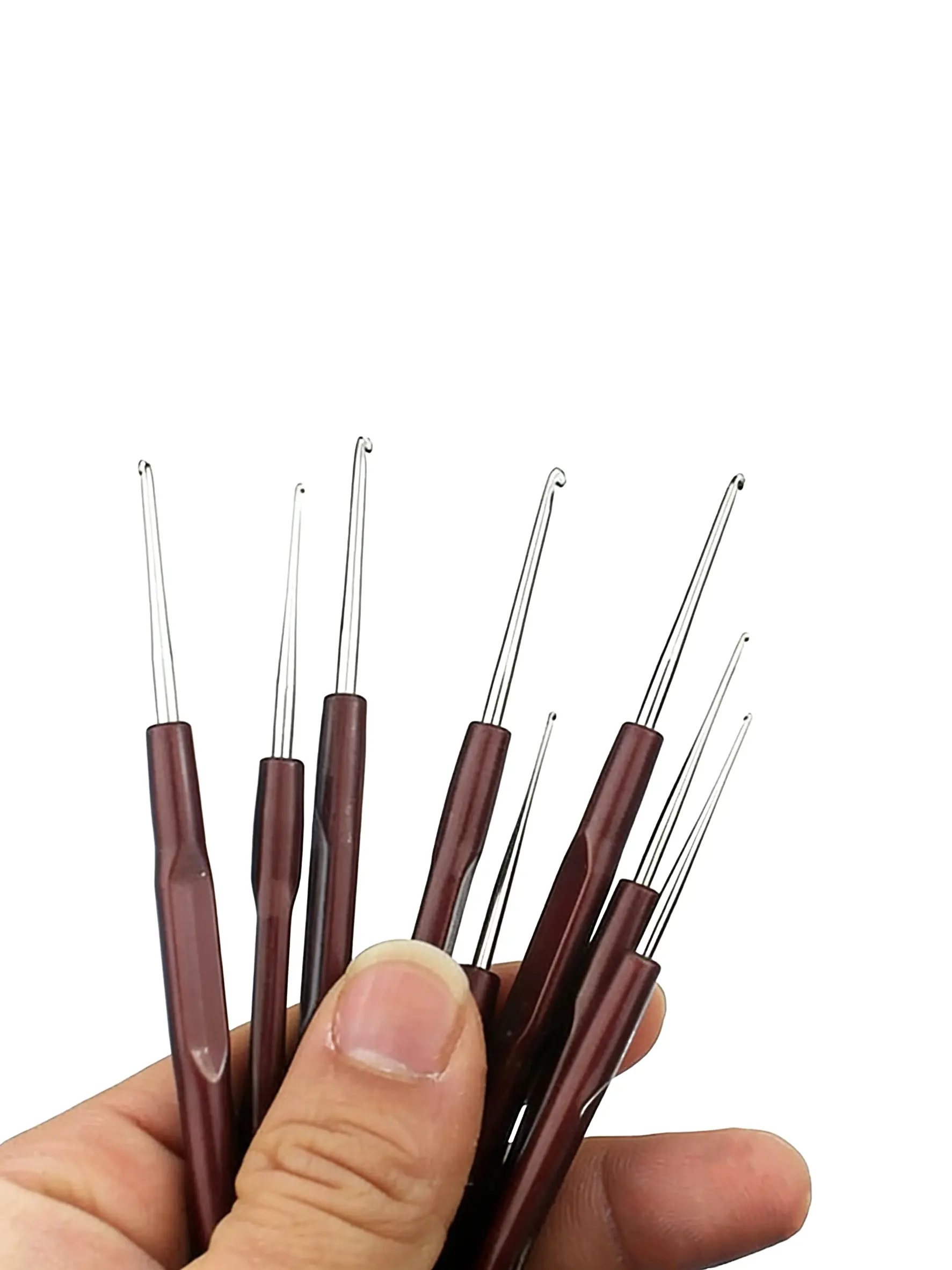 0.7mm Ultra-Fine Wig Needle, Gentle Hair-Damaging Hook Needle Head, Handmade Wig Weaving Tool, Essential for Wig Making