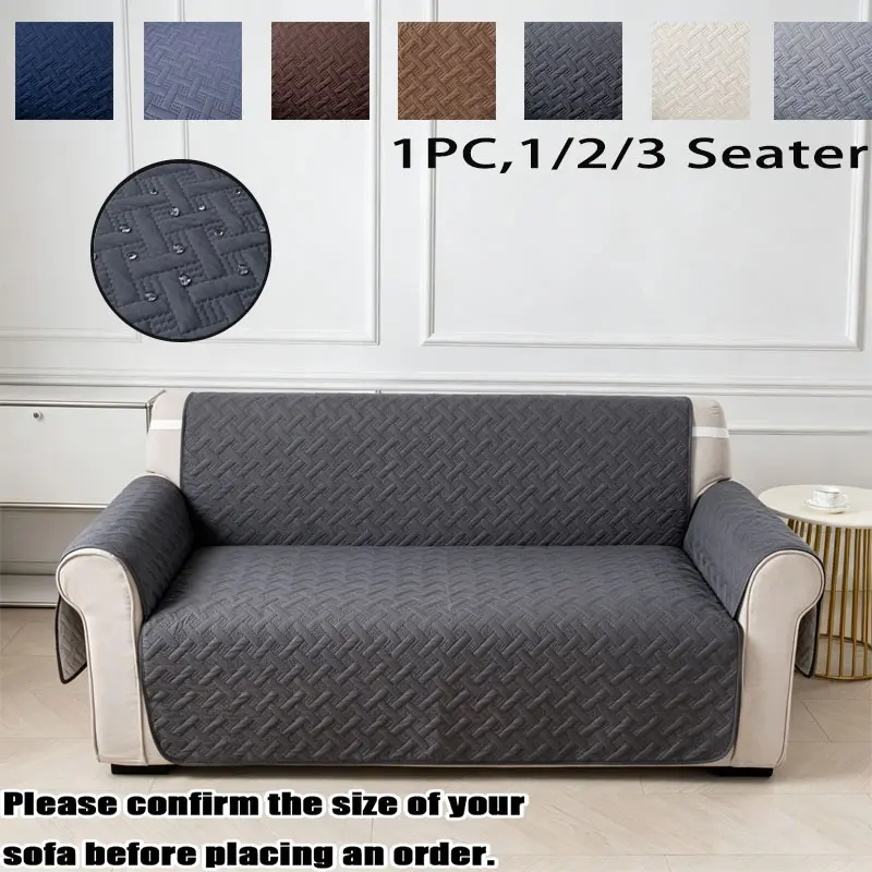 Multi-Functional Sofa Protector Cover, Pet-Proof, Stain-Resistant, Waterproof, Multiple Colors, 1-3 Seater, Minimalist Style