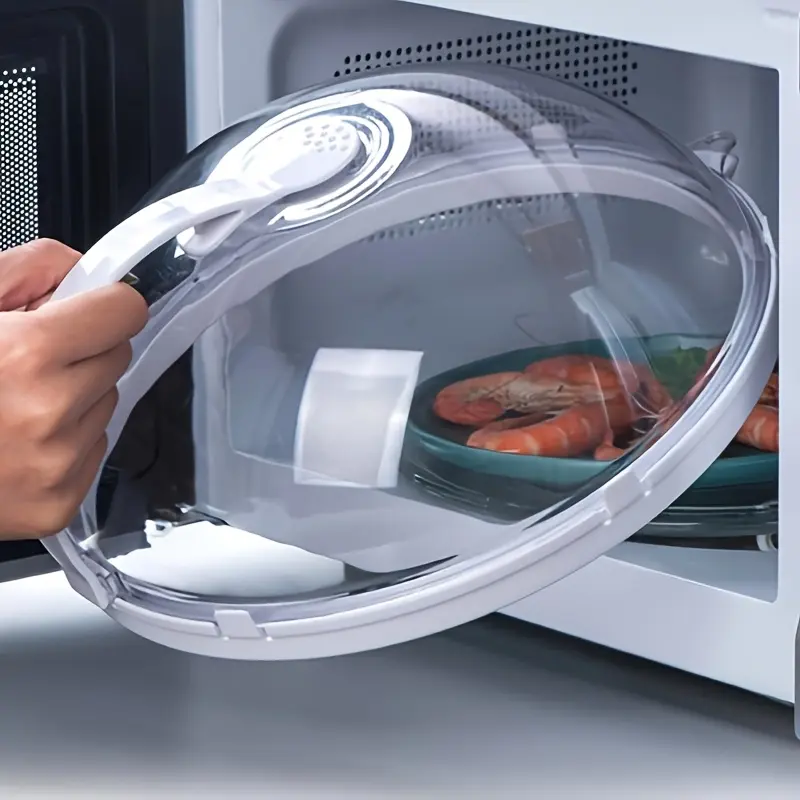 Microwave Food Cover, Heat-Resistant Splatter Guard, Oil-Proof Kitchen Tool, Reusable Food Protector, Essential Cooking Accessory
