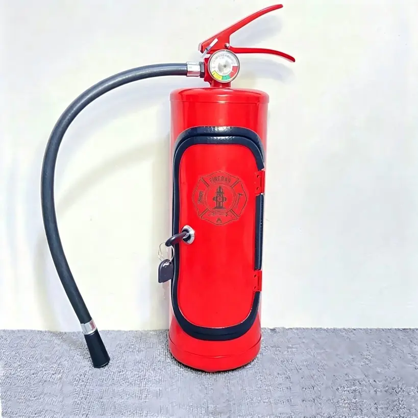 Hot Sale Fire Extinguisher Shaped Metal Wine Rack, Stackable Heavy Duty Wine Storage Organizer Indoor Outdoor Use for Home Camping Party, Unique Men's Gift, Durability, Versatile