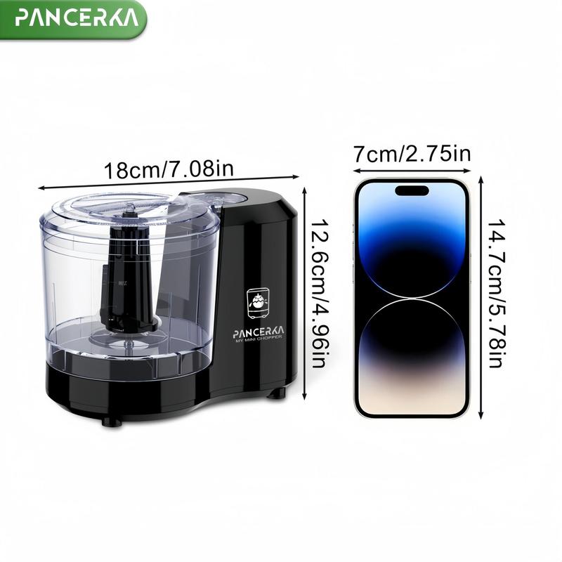 US Plug Charging Electric Vegetable Chopper, 1/2 Counts Mini Food Grade Processor, Convenient Food Chopper for Cutting, Dicing, Chopping and Pureeing, Kitchen Appliances, Kitchen Accessories