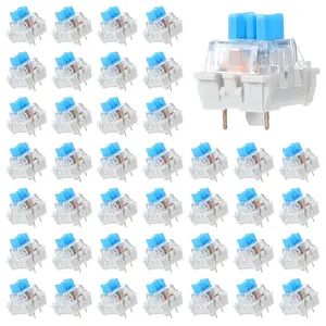 50 count Keyboard Switches, Mechanical Keyboard Clicker  3-Pin Blue Keyboards   Switches for Gaming Keyboards Accurate Typing
