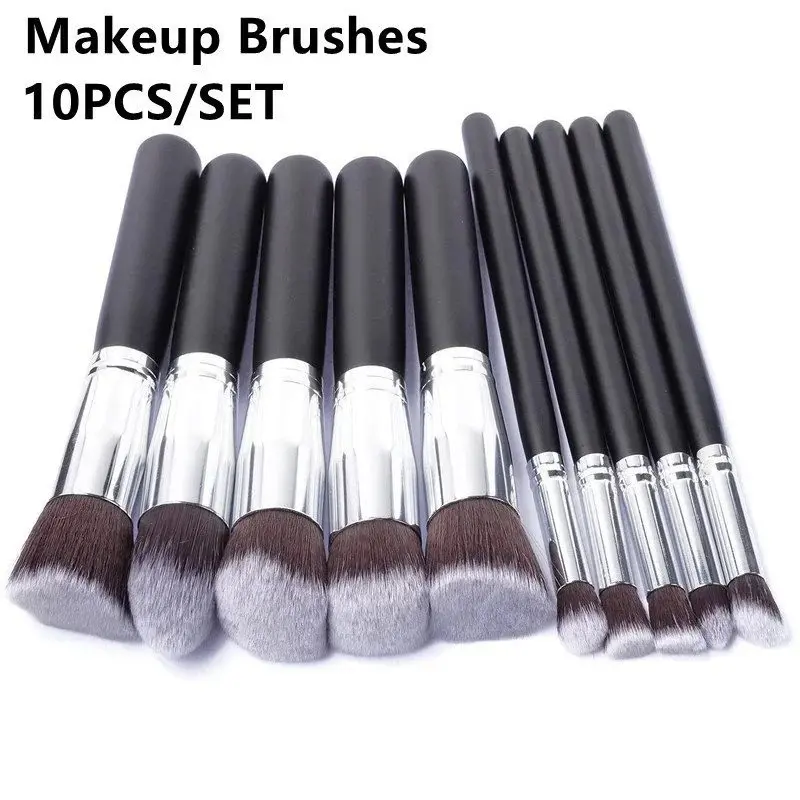 10 Piece Soft Fluffy Professional Makeup Brush Set, Foundation Blender Blush Contour Eyeshadow Tools, Cosmetic Brushes, Face Makeup Brushes for Beauty Lovers