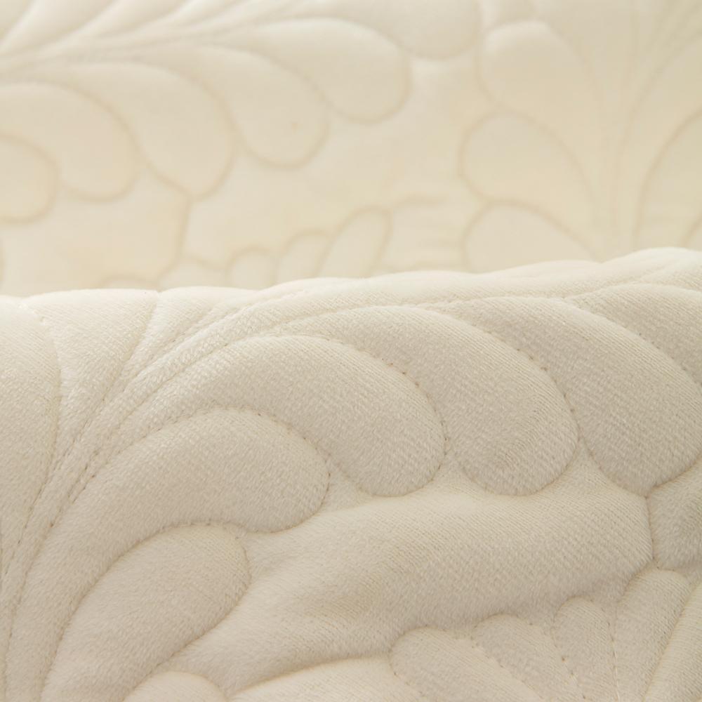 Solid Color Leaf Pattern Sofa Cover, 1 Count Non-slip Sofa Slipcover, Dustproof Sofa Pad, Couch Protector for Home Living Room, Vanity Decor Accessories