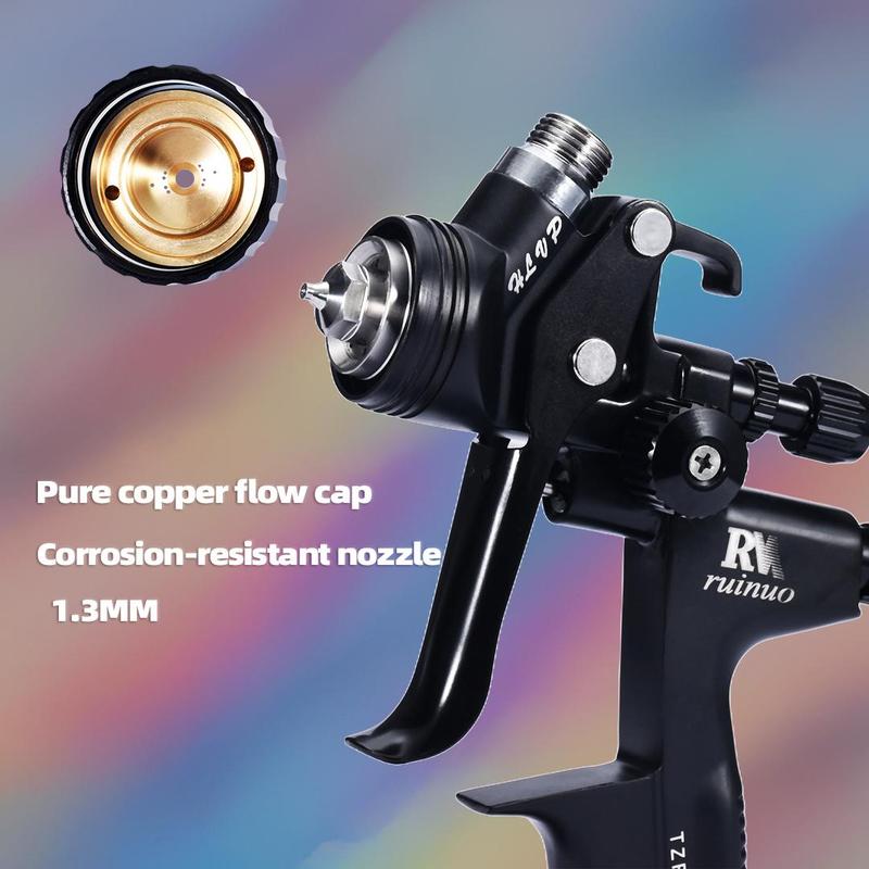 Auto Body Professional Car Spray Gun, Gravity Supply Air Spray Gun, Size 1.3mm 600cc Cup High Atomization Car Paint Gun, Professional Car Repair Tool for All Auto Paint Topcoat, Paint Spraying Tool