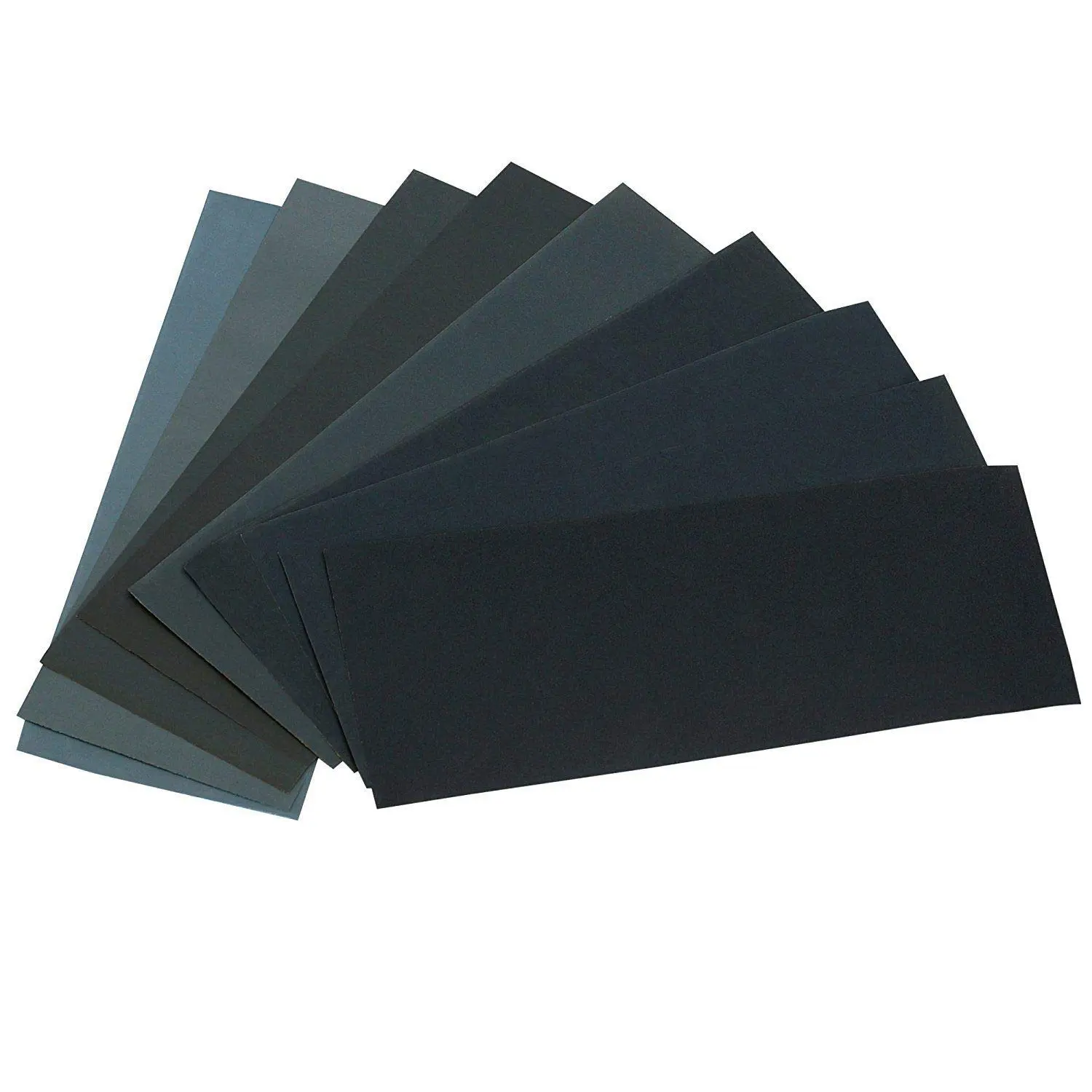 24 count Sand Paper Variety Pack Sandpaper 12 Grits  for  Metal Sanding, Wet Dry Sandpaper 120/150/180/240/320/400/600/800/1000/1500/2500/3000 Grit