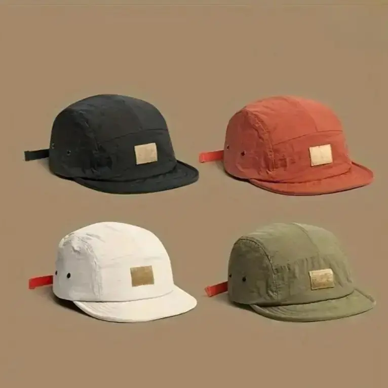 2-piece retro Japanese streetwear snap button baseball cap, retro hip-hop lightweight canvas cap, breathable quick drying non elastic accessory, suitable for daily and outdoor wear