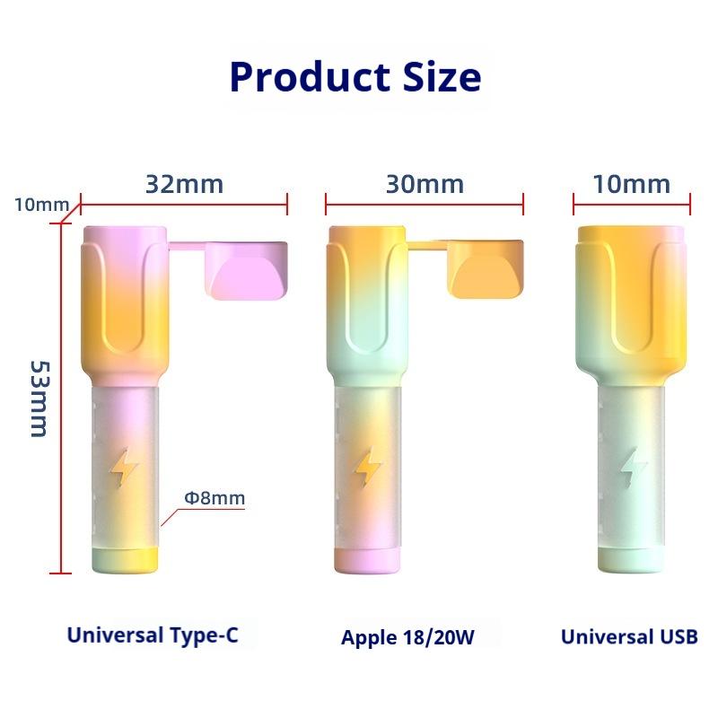 Data cable protective cover, charging cable protective cover, anti-break connector protective cover, suitable for IOS and Android phone charging cables