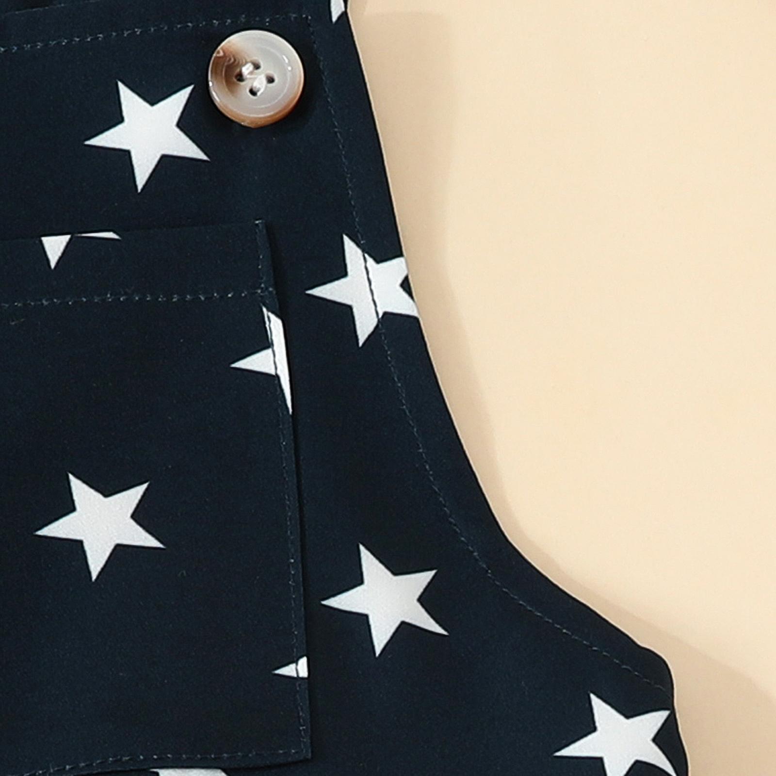 Kids Toddler Baby Boy Girl 4th Of July Overalls Romper Outfits Eagle Star Stripe Overalls Suspender Shorts Bib Pants Jumpsuit Kids Summer Clothes