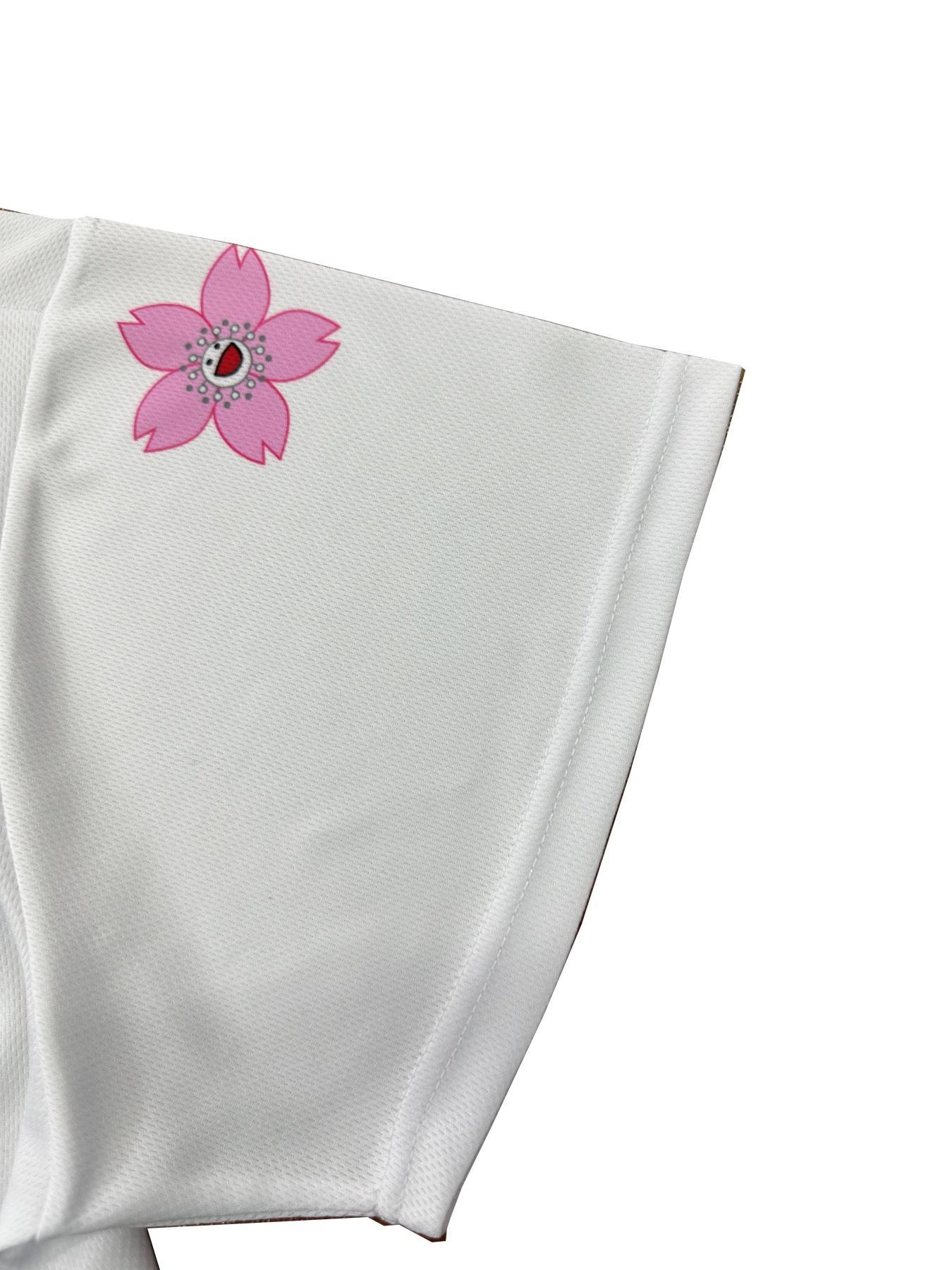 Men's Letter & Figure Patched Button Front Baseball Jersey, Casual Loose Short Sleeve V Neck Baseball Top, Baseball Shirt for Fall & Winter, Baseball Christmas Gifts