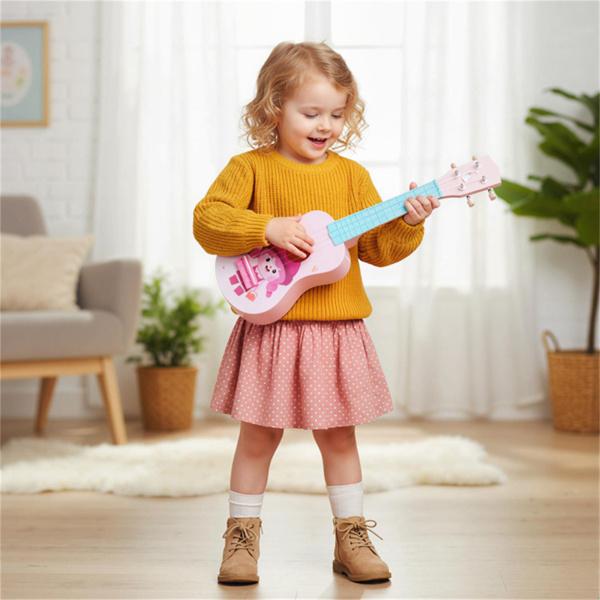 21" Kids Ukulele with Nylon Strings, BPA-Free ABS Mini Guitar for Beginners