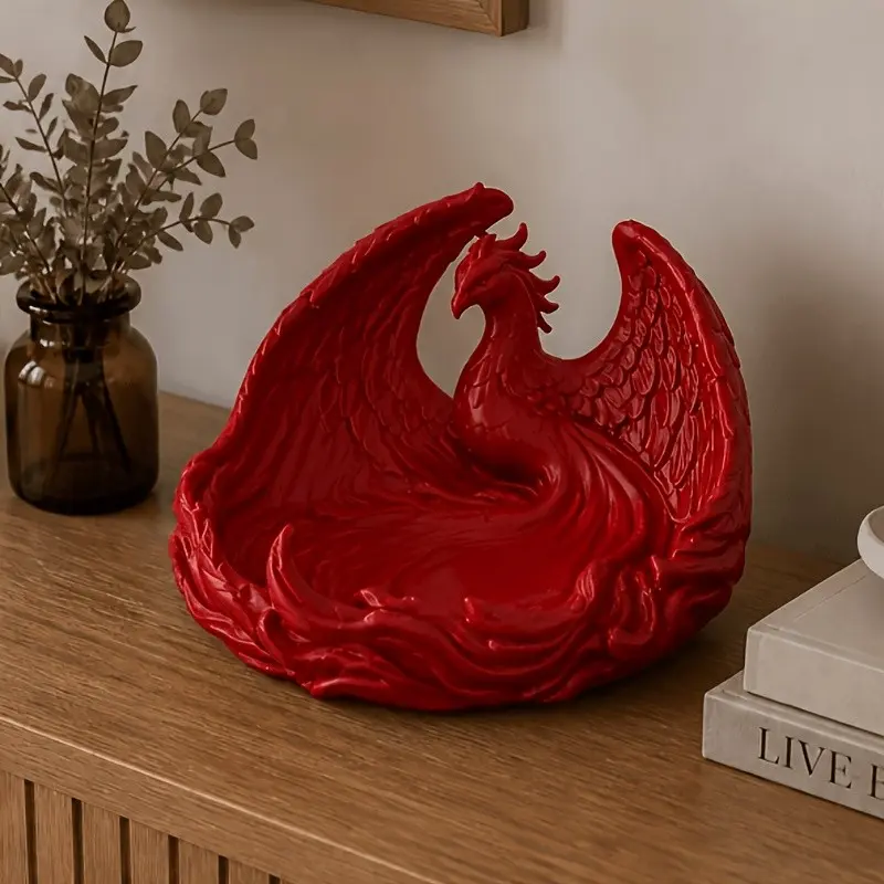 Phoenix Shape Storage Tray, Firebird Jewelry Dish, Entryway Key Organizer, Desktop Decorative Ornament, 1 Piece