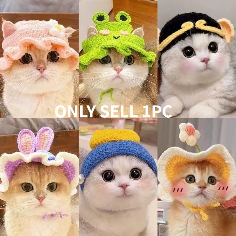 Cute Pet Hat for Cats and Dogs, Adorable Cat Hat, Fun Dog Hat, Perfect Accessory for Your Furry Friend, Stylish and Comfortable Clothing