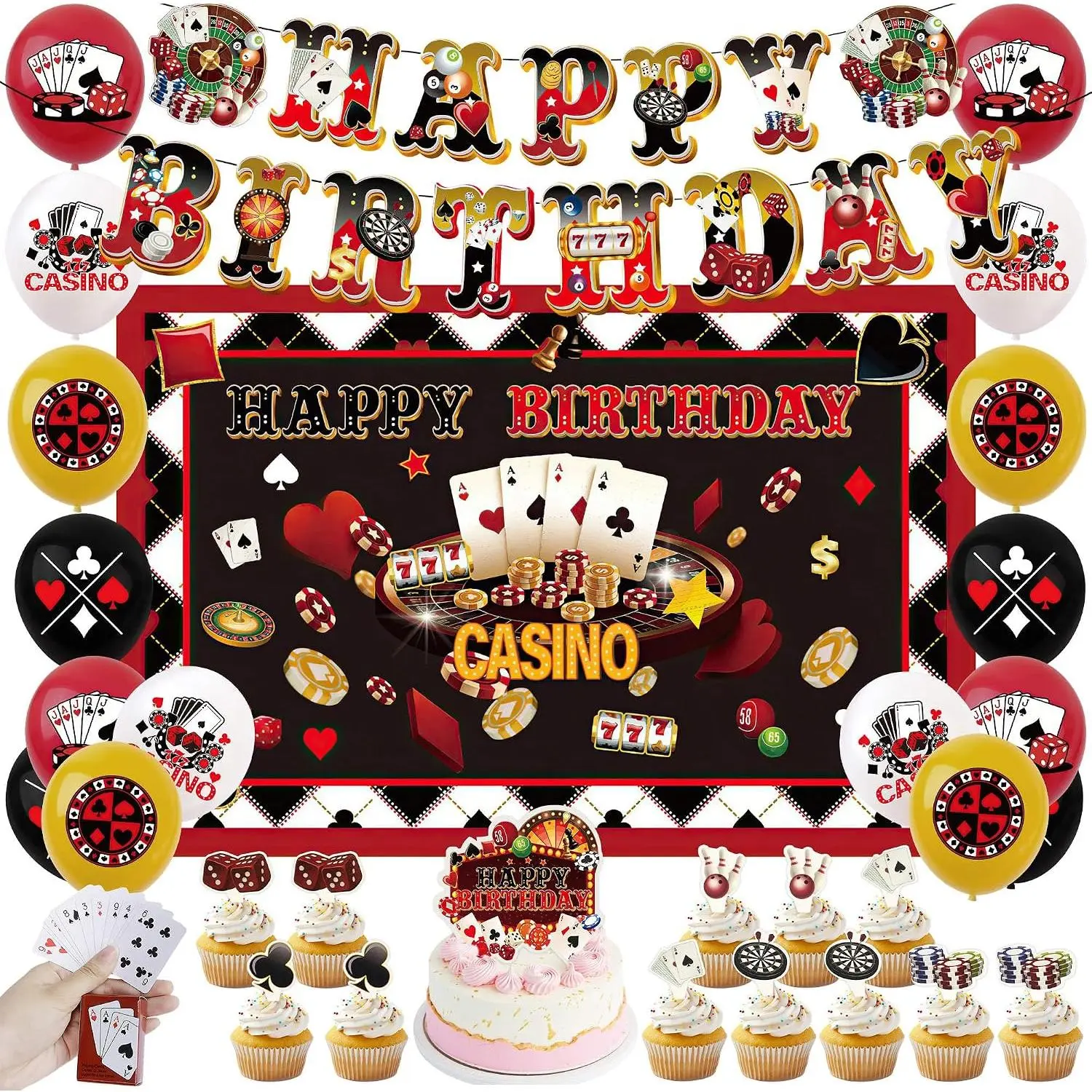 casino birthday decorations,casino theme party decorations,poker themed party birthday decorations,poker casino night party decorations