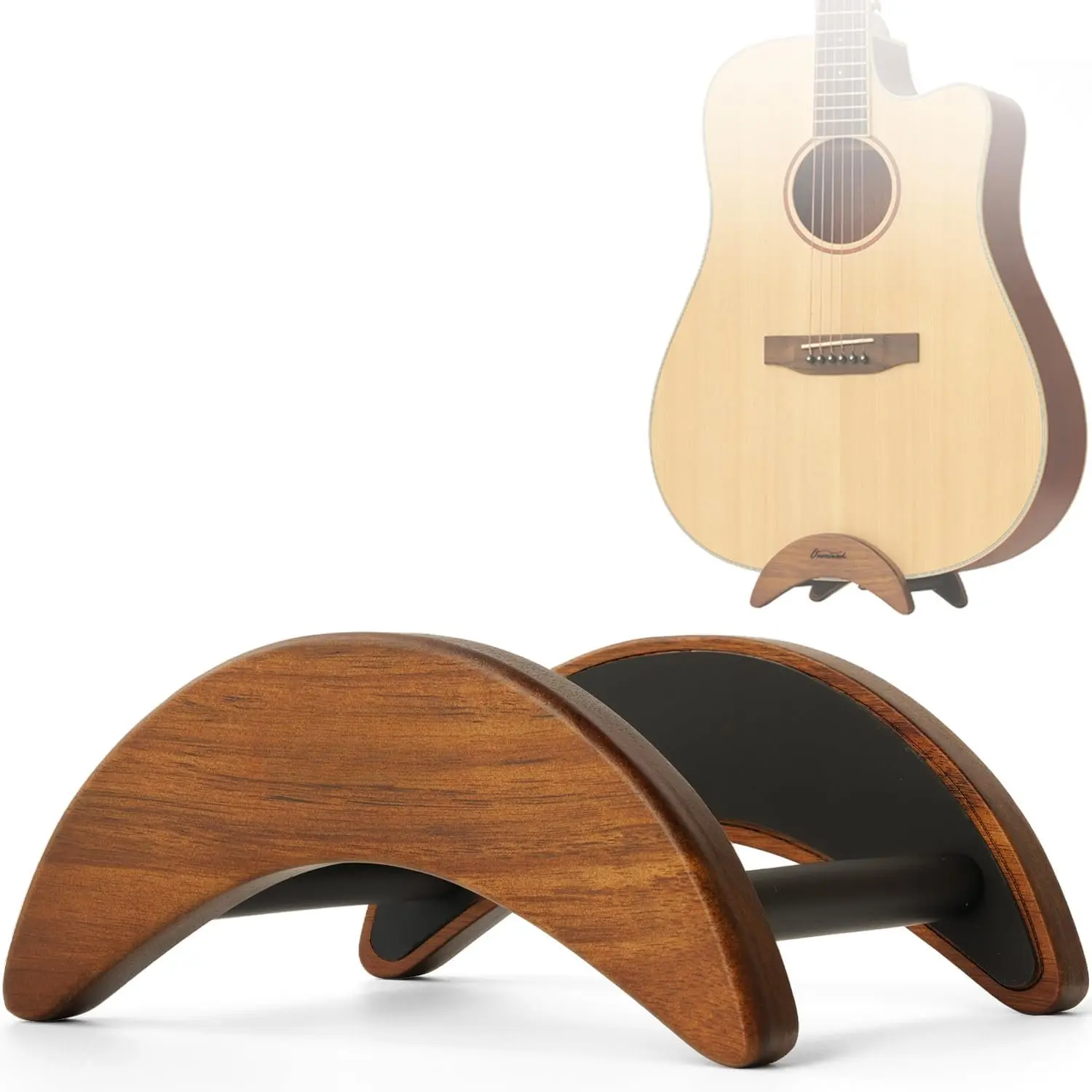 Acoustic Guitar Stand, Clip- Self-Standing Solid  Guitar Stand, Portable Lightweight Guitar Stand Floor, Guitar Holder for Travel and Stage,  for Acoustic, Classic and Folk Guitar L-Size