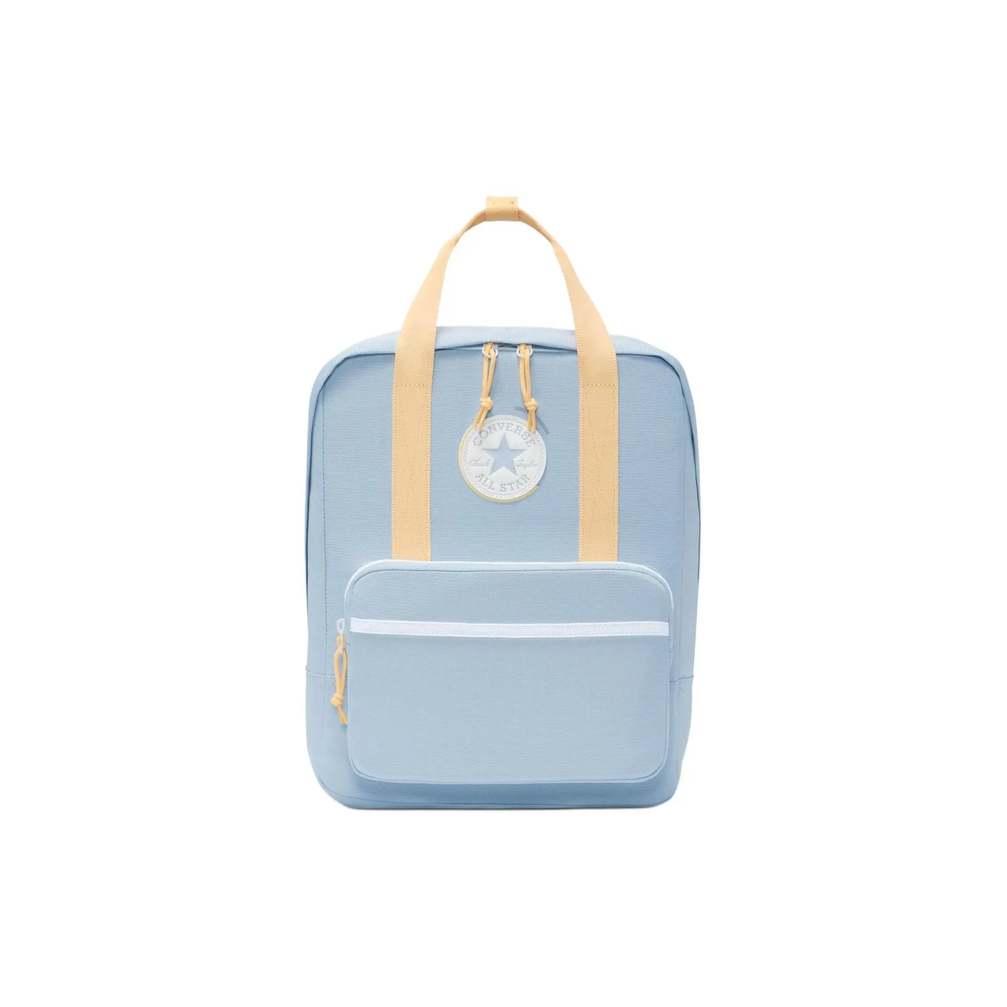 Converse Square Backpack for Men and Women – High-Capacity Contrast-Color Polyester Backpack in Blue