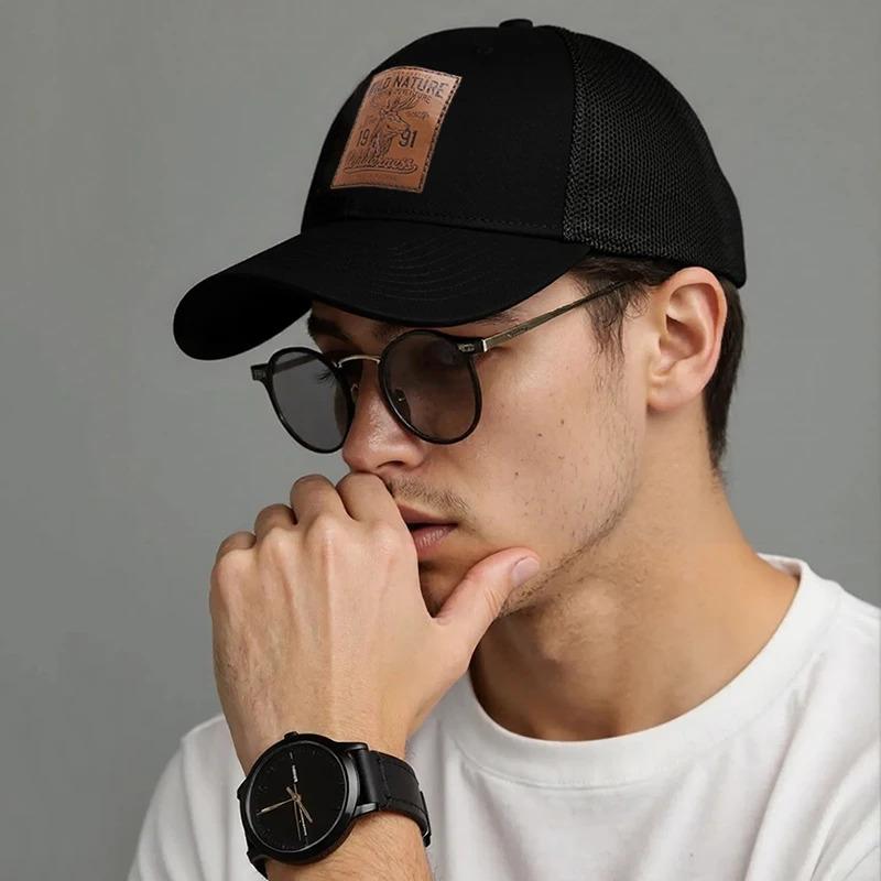 Four Seasons Mesh Baseball Caps Unisex Deer Icon Trucker Cap for Women Men Outdoor Portable Hunting Hiking Fishing Sunscreen Hat Four Seasons Mesh Baseball Caps Unisex Deer Icon Trucker Cap for Women Men Outdoor Portable Hunting Hiking Fishing Sunscreen Hat