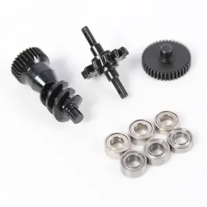 Heavy Duty Carbon Steel Transmission Gear Set Mod 0.3 for 1/30 RC Crawler, Precision Gearbox Drivetrain Upgrade