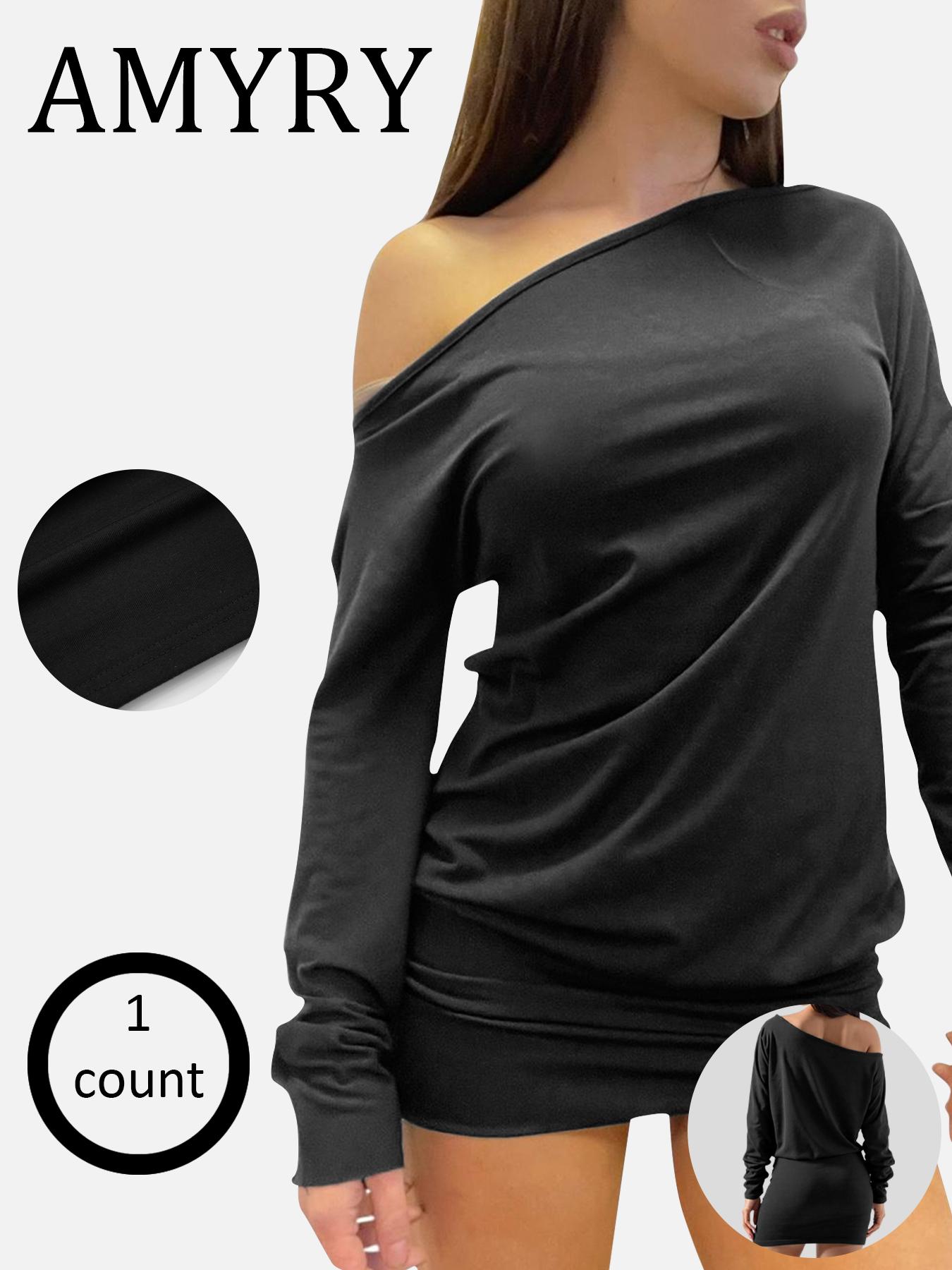 Women's Casual Fashion High-End Drop Shoulder Long Sleeve Top, Fitted, Spring & Fall Wear, Stylish Ladies' Clothing for Everyday, Knit