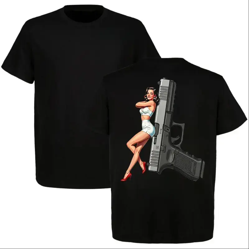 Glock Perfect Sexy Women's T-Shirt,  gun tactical T-shirt, is an excellent choice for gun enthusiasts, featuring astreetwear, tiktok shop deals, summer outfits, guys gifts, summer clothes, gifts for him, graphic tee, men's shirts, t shirt, clothes for men