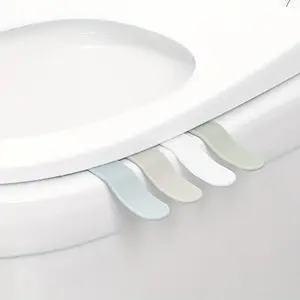 4pcs Hygienic Toilet Lid Lifter and Seat Handle Set - Bathroom Accessory for Avoiding Direct Toilet Seat Contact