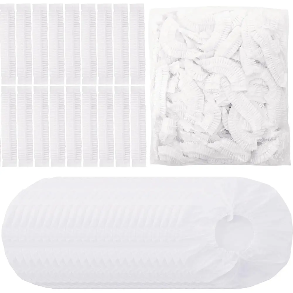 100 Pcs Disposable Shower Caps, Waterproof Bath Caps, Biodegradable disposable shower cap, home dust cover hair coloring head cover, Home Spa Salon Hotel Travel Shower Caps