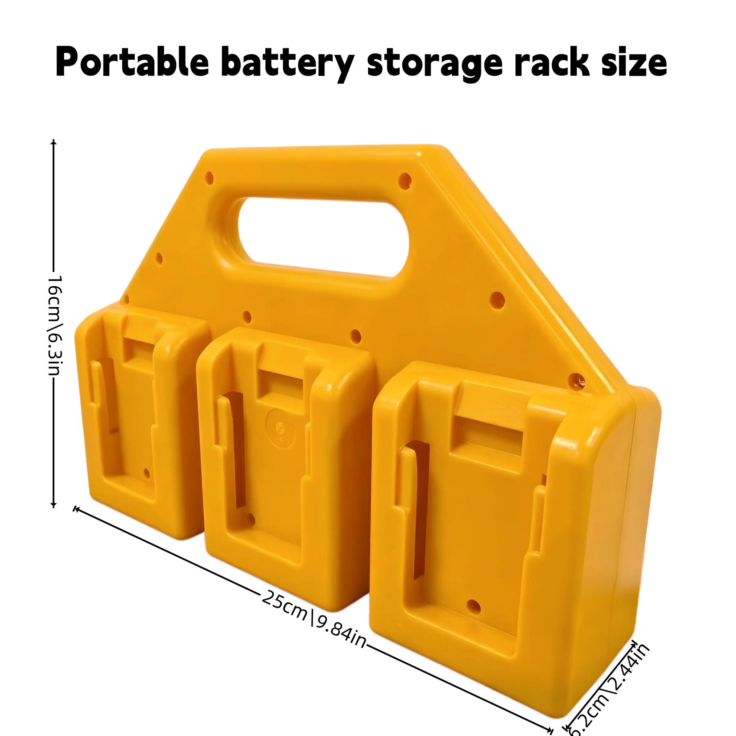 Dewalt 18v/20v Battery Organizer Rack, PC Material, Durable Heat-Resistant, Ideal for Workshop, Garage, Tool Box, Vehicle Accessories