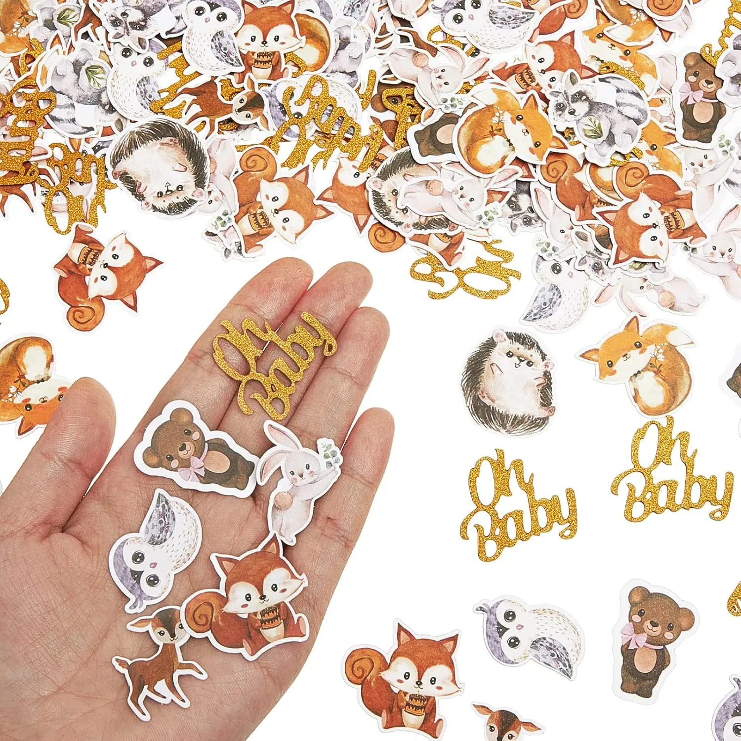 360 count Woodland  Confetti  Shower Table Decorations  Leaves  Shower Confetti for Birthday  Party Supplies
