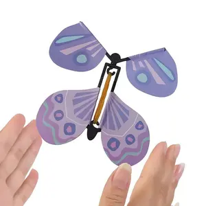 12pcs Colorful Wind-Up Butterfly Toys, Magic Wind Up Flying Butterfly, Exquisite Bookmarks Gift Party Surprises Wedding Decorations, Perfect for Kids Party Favors, Classroom Prizes, Kids Birthday Gifts, Treasure Box Toys for Classroom, Kids Toys for