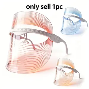 Three-Color LED Facial Beauty Mask, Innovative Nano Light Eye Care Design, Portable Light Therapy Mask, Type-C Charging, Home Spa Skincare Tool