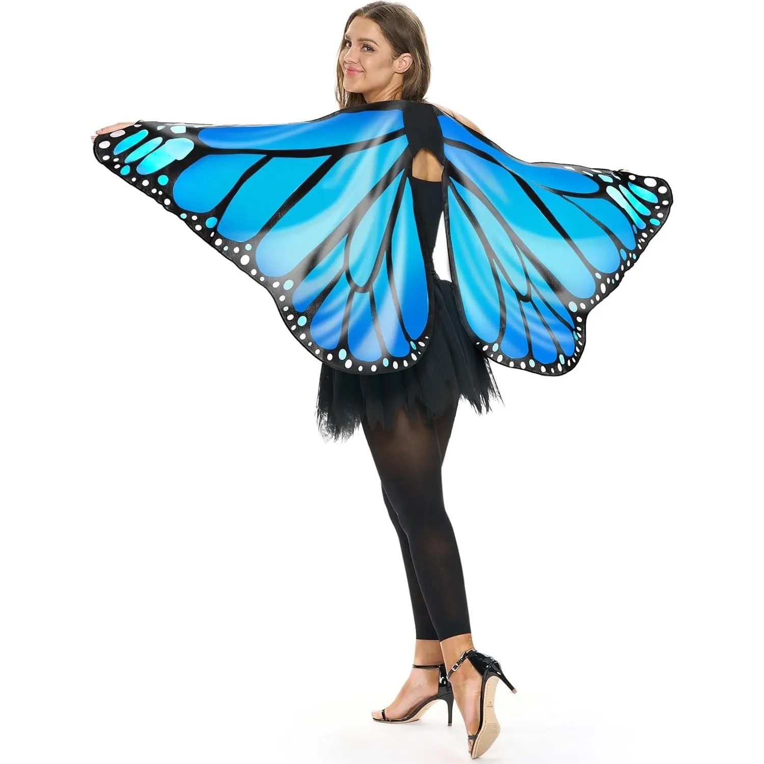 Monarch Butterfly Wings Costume for Women, Adult Halloween Butterfly CostumeGift