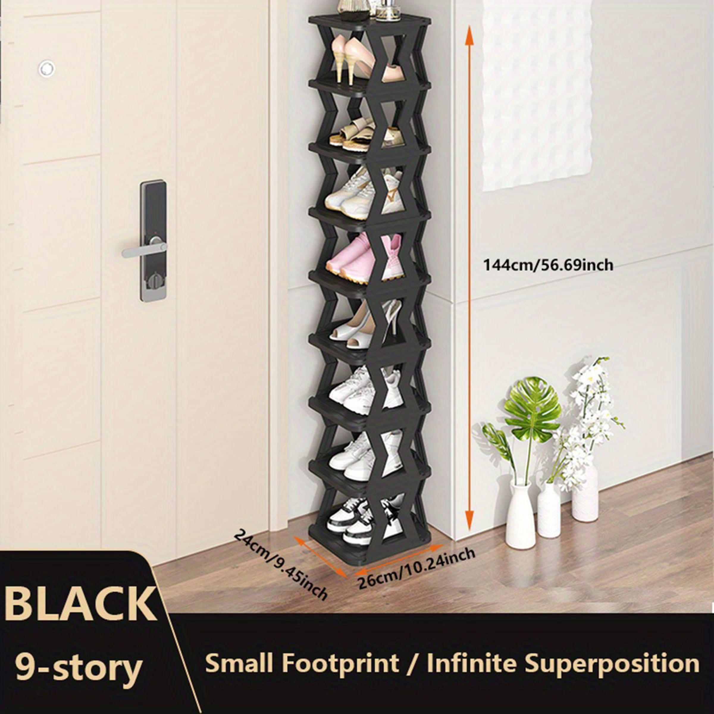 Multi-Layer Vertical Removable Shoe Rack, Modern Shoe Organizer Shelf for Easy Installation, Ideal Shoe Storage Rack for Home and Dormitory