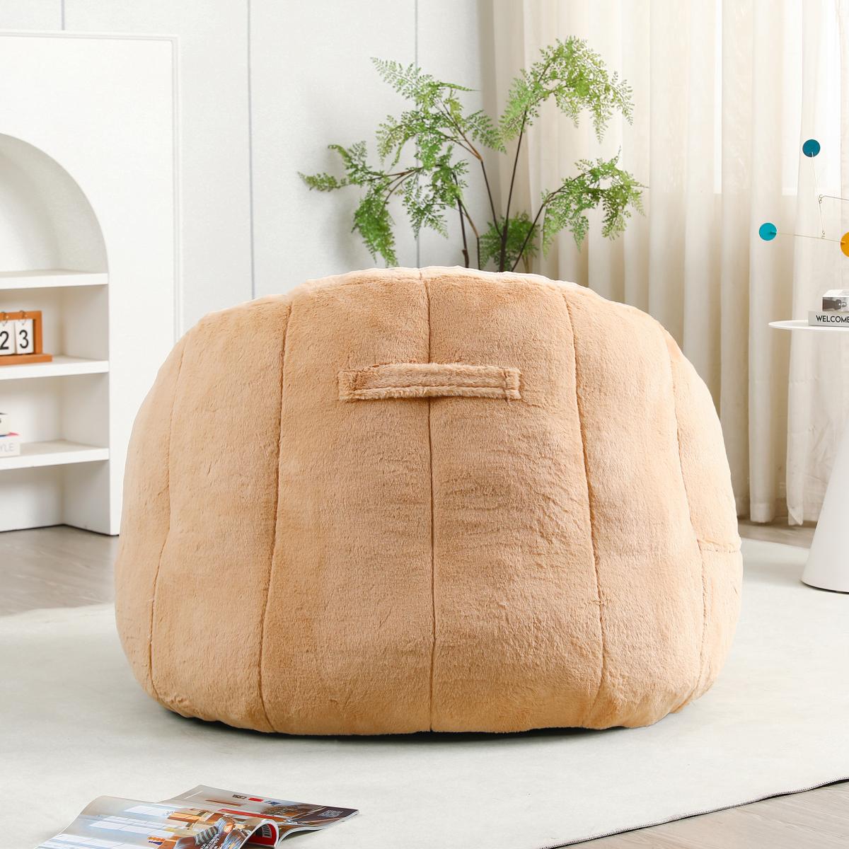 Bean Bag Chair, Bean Bag Sofa Chair with Armrests Stuffed High-Density Foam, Lazy Sofa Comfy Chairs BeanBag Chair for Adults in Living Room,Bedroom Reading
