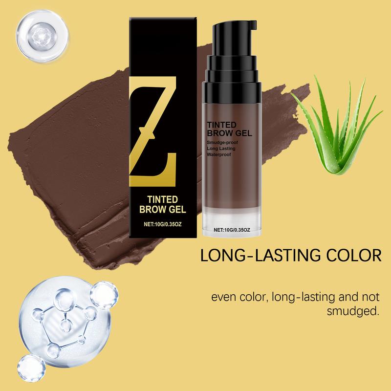 Long-Lasting Defining Brow Gel - Builds Natural Color & Holds All-Day for Sharp, Defined Brows, Smudge-Proof Formula for Customized Looks