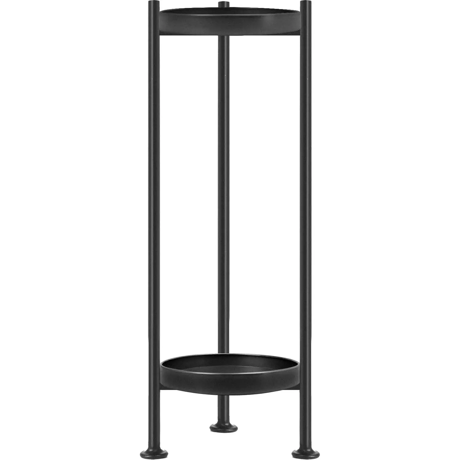 lily Plant Stand Indoor Outdoor, 2 Tier Iron Plant Stand, 30'' Tall Pedestal Stand Outdoor, Metal Flower Stands for Indoor Plants, Balcony, Living Room