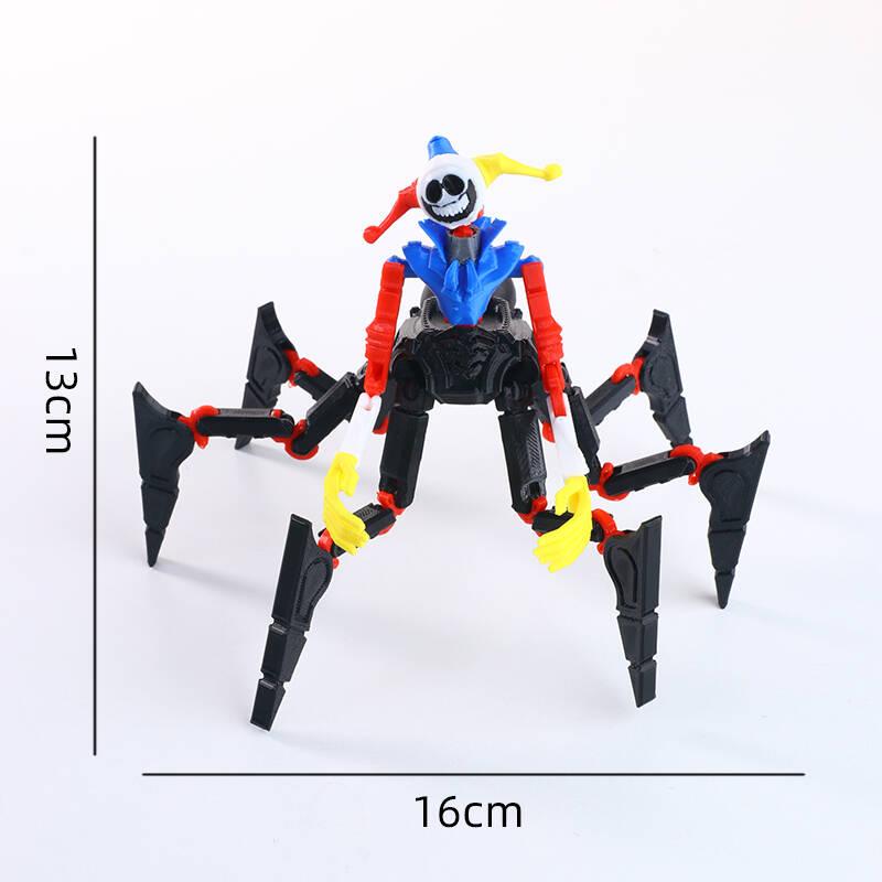 3D Printed Horror Monster Action Figure Movable Joints Desktop Ornament Stress Relief Toy Gift for Game Fans