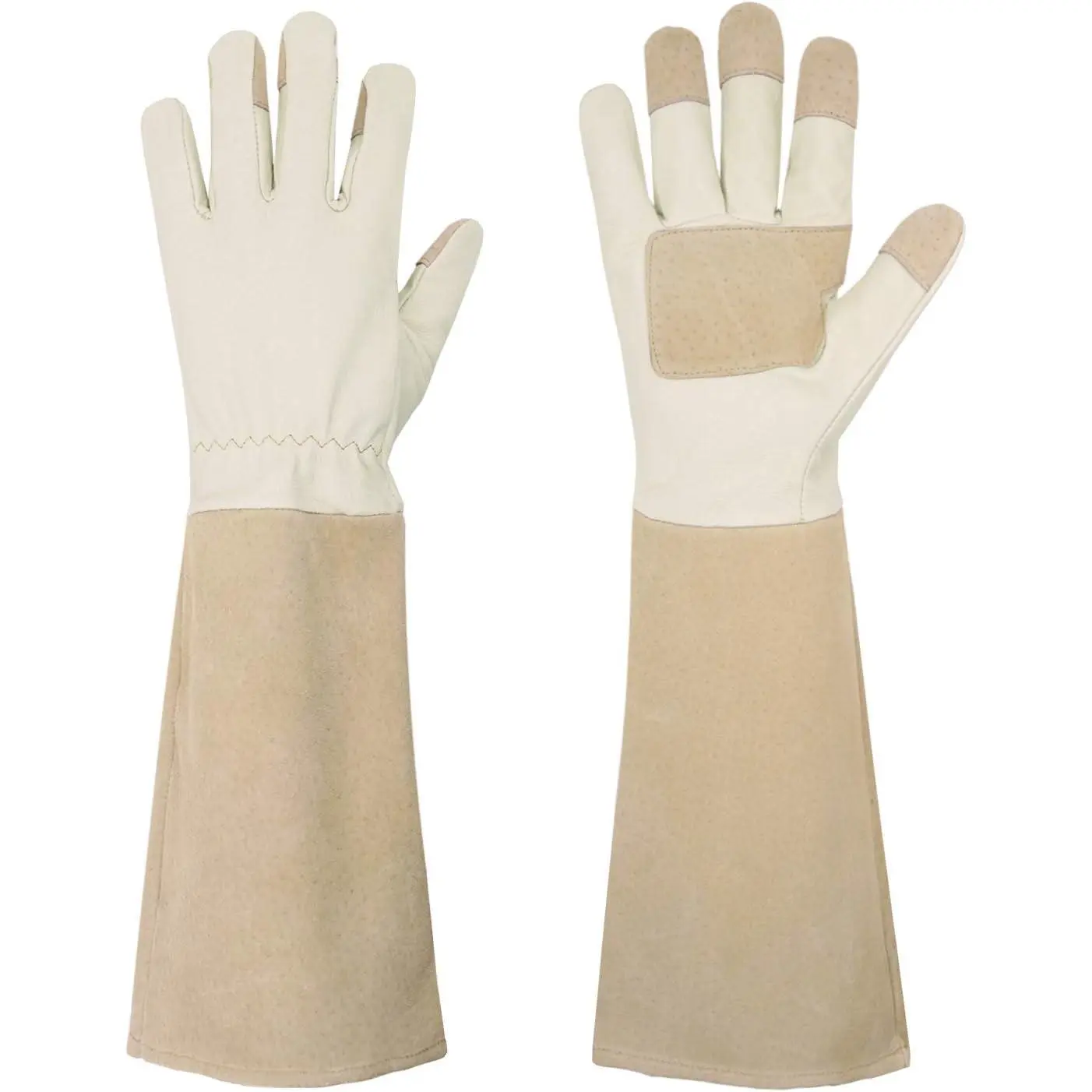 Rose Pruning Gloves for Men Women, Thorn Proof Gardening Gloves|   Long Leather Gardening Gloves, Breathable Leather Gauntlet, Best Garden Gifts & Tools for Gardener