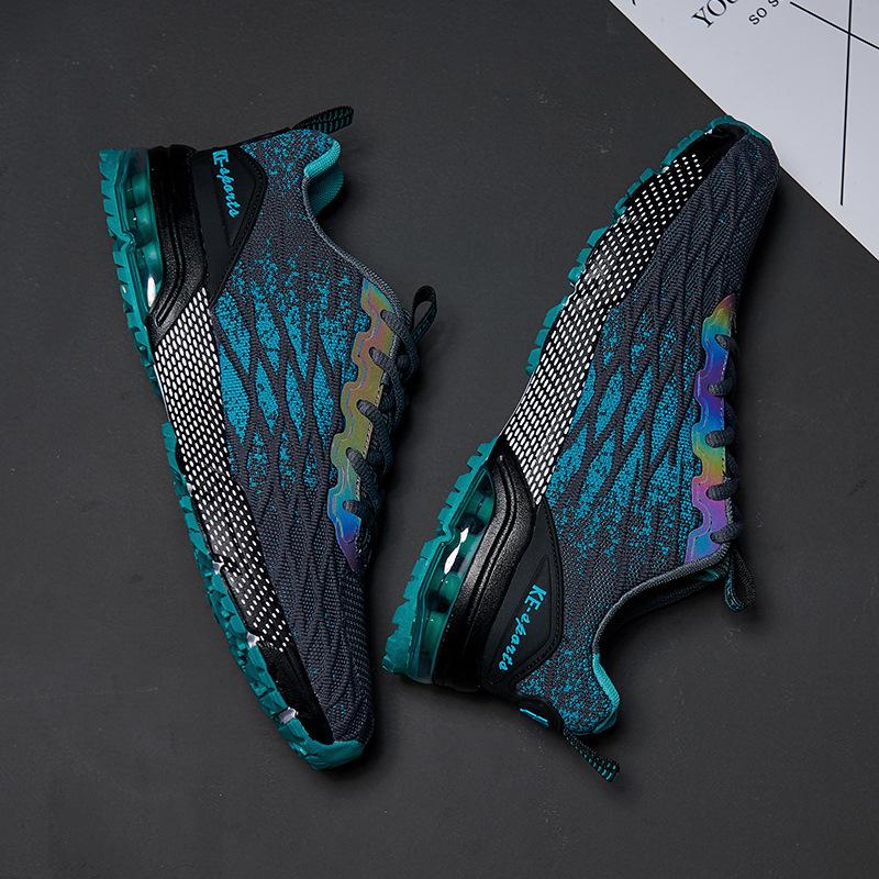 Mesler Men's Sporty Solid RoundToe Laces Trainers, Fashionable Lace UpFront Mesh Breathable Comfortable Sports Air Running Shoes Sporty Lightweight Breathable Running Shoes For Exercise & Daily Wear