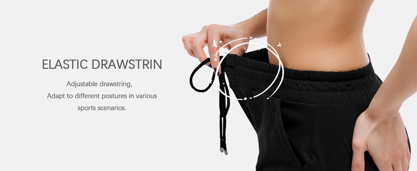 Womens Joggers with Pockets, Drawstring Sweatpants Women for Lounging Jogging Workout and Gym