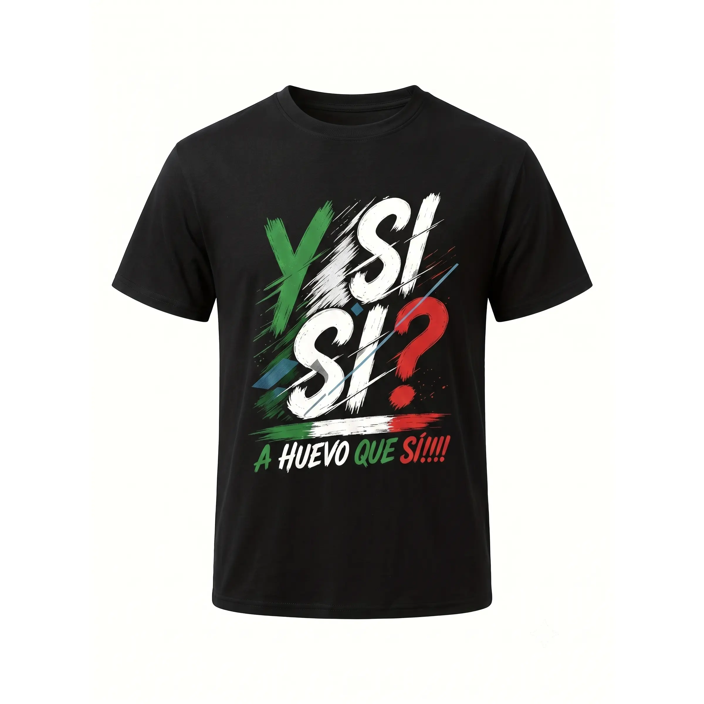 Men's Mexico Spirit Cotton T-shirt - Bold Mexican Flag Color Graphic Print, "Emicar Y Si Si" Slogan, Short Sleeve, Vintage Streetwear Top, Denim-Cargo Inspired Design, Unisex Bottle-Themed Tee, Tops
