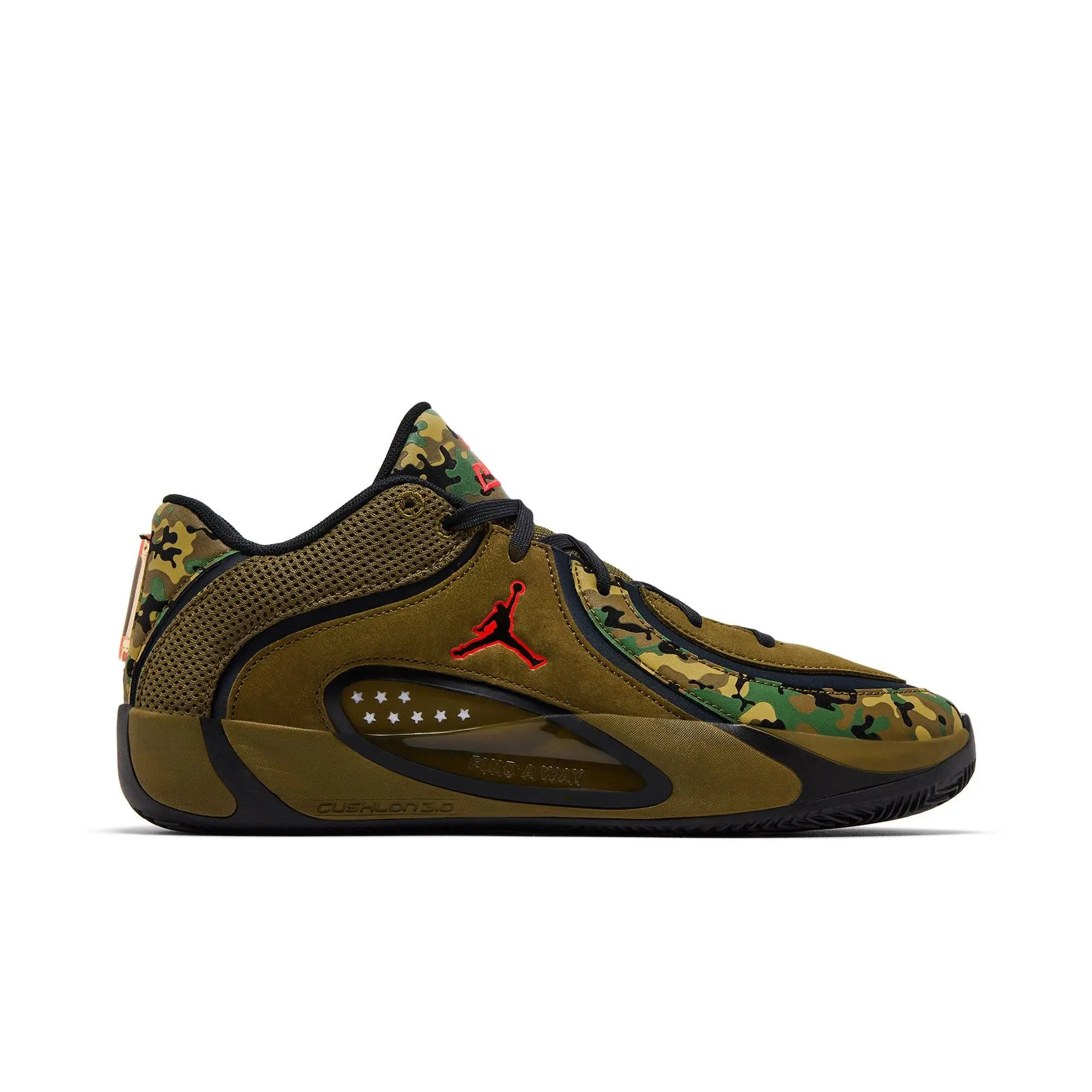 Air Jordan Tatum 4 'First Ring' (Unisex) Black/Infrared 23-Moss Green-Camper Green basketball shoes IB7195 001
