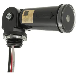 1 Pack 120-277V AC Photocell Light Sensor Light Control Sensor Button  IP65  Sensor for Outdoor Lighting Photoelectric  with Automatic Illumination Detection Circuit