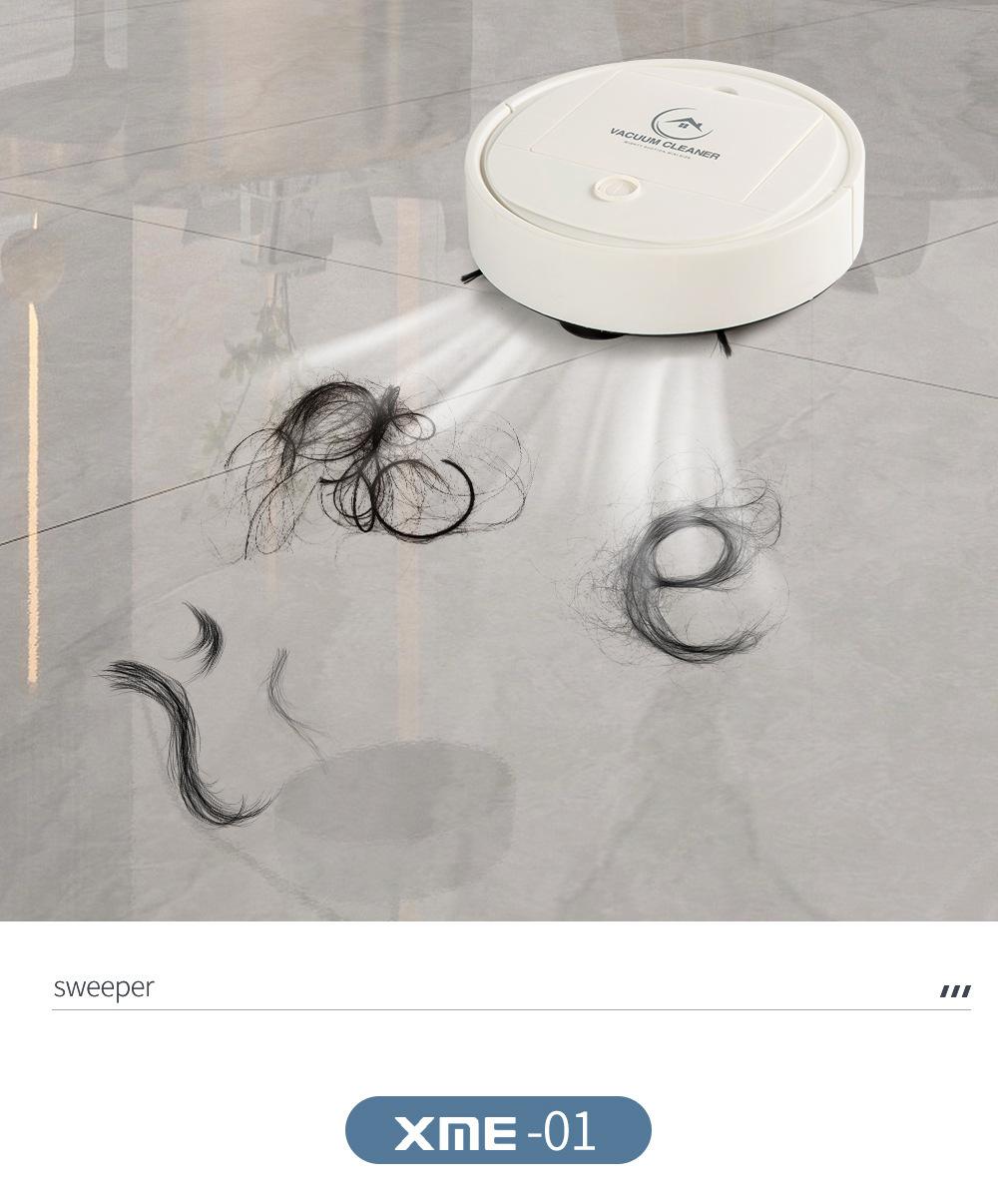 Cross-border sweeping robot, fully automatic household mini cleaning machine, USB rechargeable smart vacuum cleaner, gift wholesale