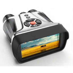 NV2100 Digital Night Vision Binoculars | 4K Video Recording, 500M Full Dark Viewing, 8X Digital Zoom, 9000mAh Large Battery, 4.5” HD Screen IP54 Waterproof Night Vision Goggles for Hunting Camping Wildlife Observation