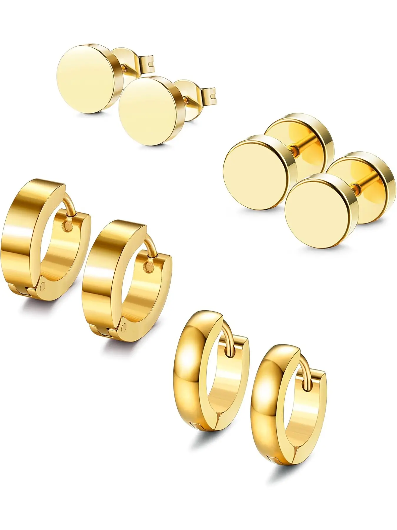 Hypoallergenic 316L Stainless Steel Earrings for Sensitive Ears 18G | Stud and Hoop Earrings Non Tarnish, Trendy Cartilage Earrings Stack Comfort Fits Sleeper Earrings Ideal Jewelry Gift