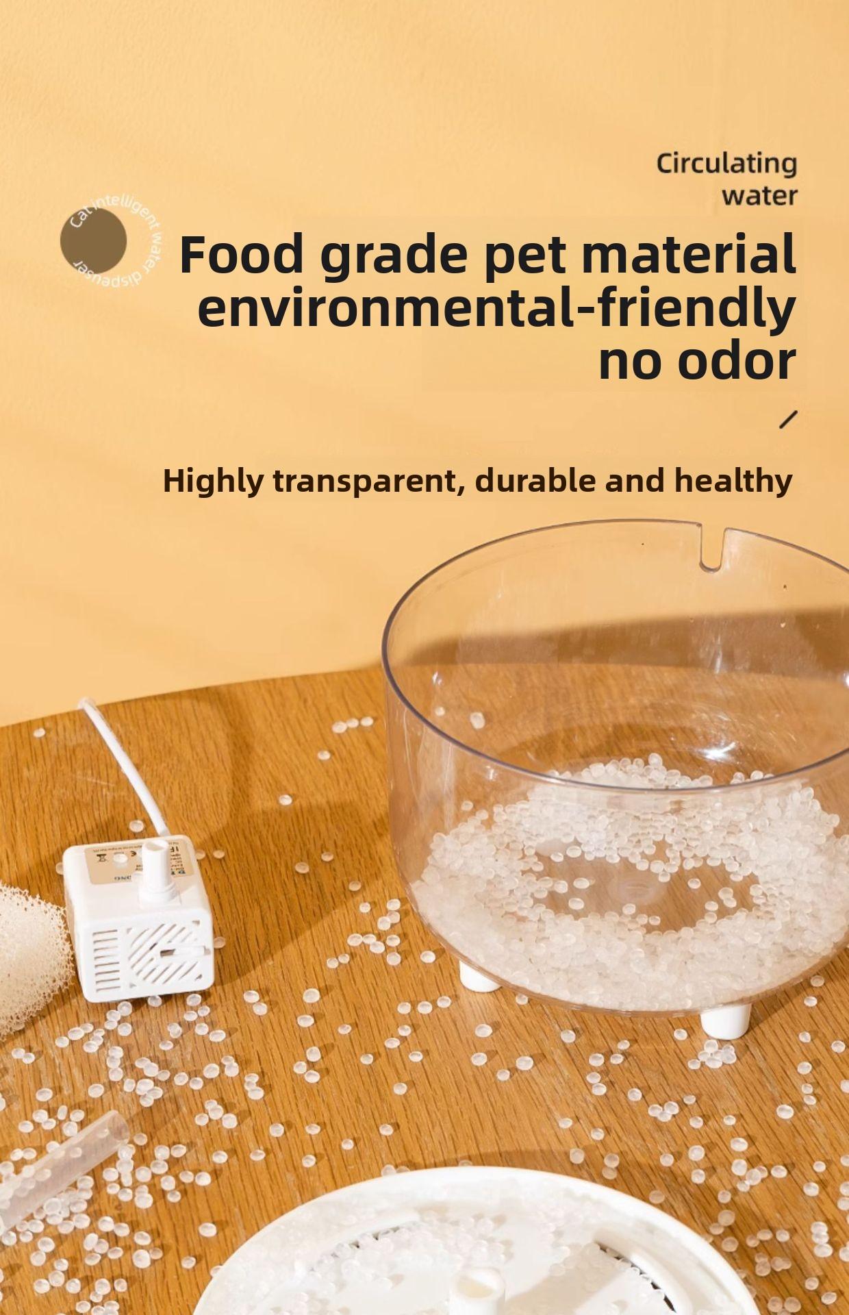 Cat Flower Cycle Drinking Machine - Automatic Filtered Fresh Water Flow Pet Water Dispenser - Plug-in Drinking Water for Pets Pet Supplies，Cat supplies，cat water fountain