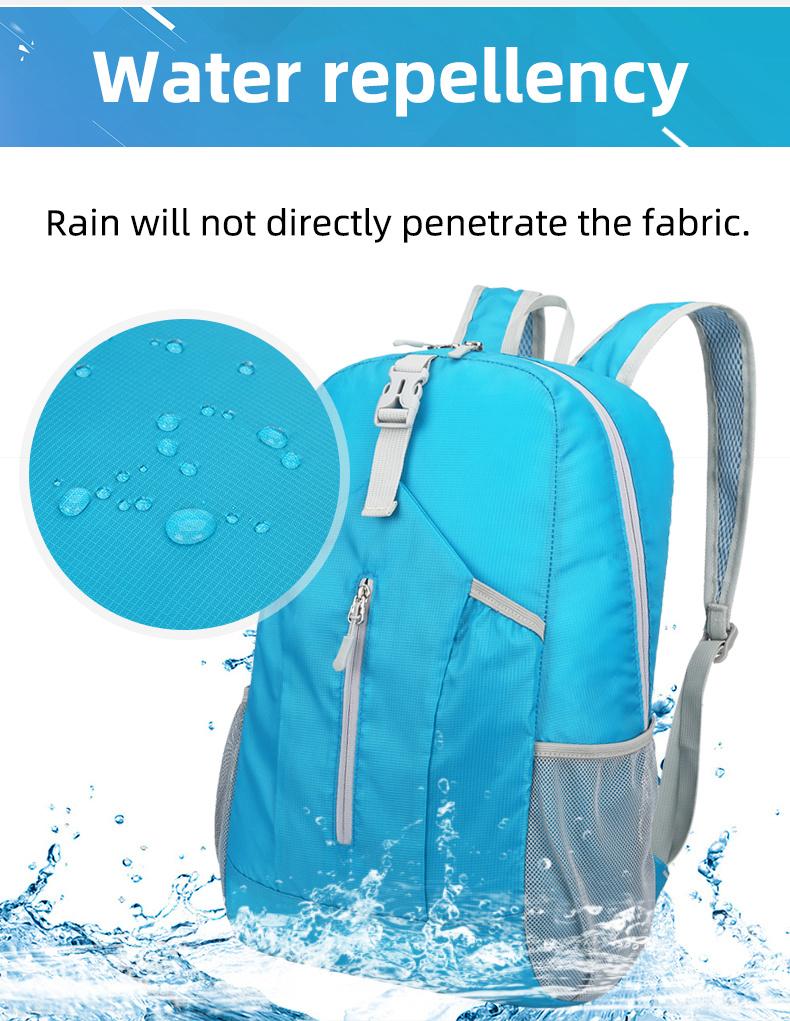 21L Ultra-Light Waterproof Nylon Backpack with Adjustable Straps - Foldable, Large Capacity, Portable for Hiking, Cycling, Fishing, Camping, Yoga & Travel - Available in Black, Blue, Green, Orange, Red, Travel Backpack