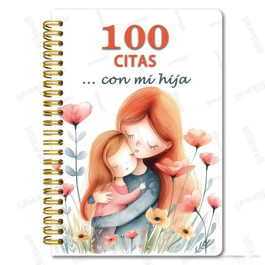 Family Memory Journal, Twin Wire Binding, Ideal for Mother-Daughter Daily Memories, Personalized Keepsake Notebook