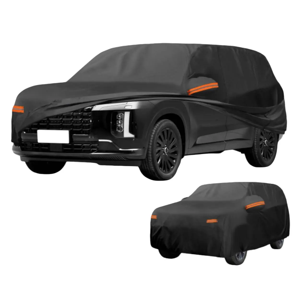 Suv Extra Large Car Cover, Dustproof Sunshade Car Cover, Thickened Stripe, Yxxxl, Fits 5.4m Cars, Protective Vehicle Cover