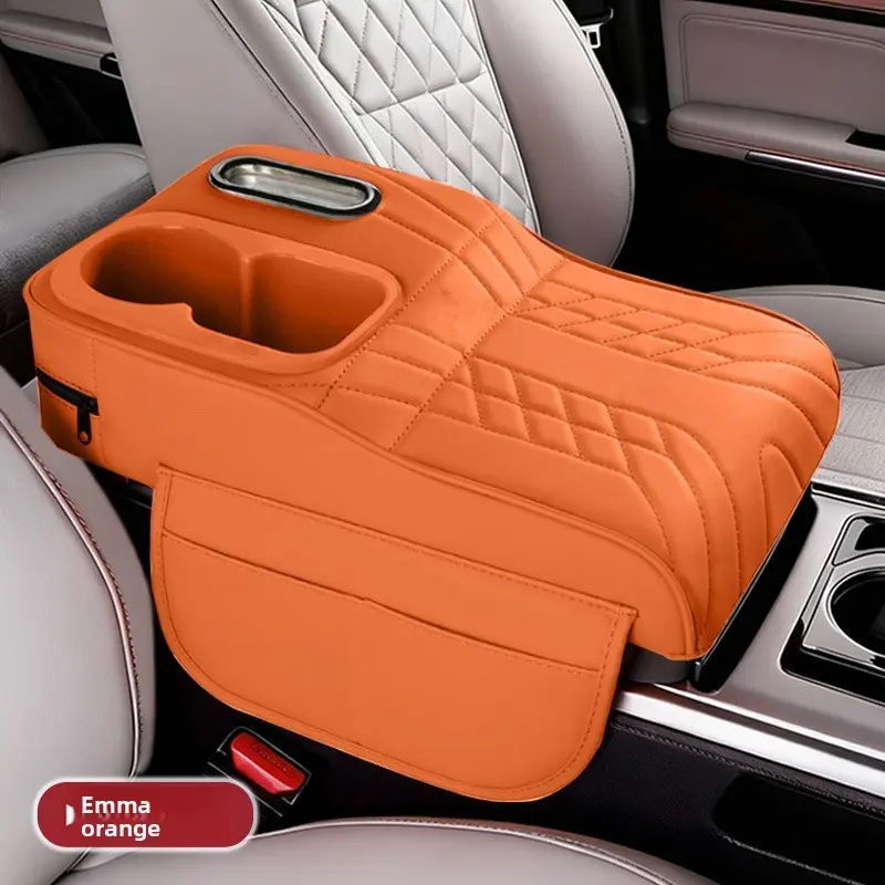 Universal car armrest storage bag, car armrest box, multifunctional central elbow pad, car tissue holder, car four-in-one storage box, Car Interior Storage
